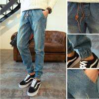 CODhan14416 Men Jogger Jeans Denim Slim Fit Long Jeans Pants Seluar Lelaki Korea Style