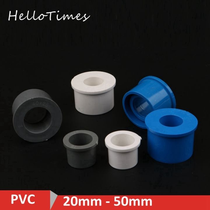 2pcs PVC Pipe Reducing Connectors 20 25 32 40 50 mm Water Pipe Joints ...