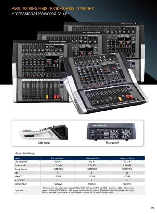 proeurotech-pmx-6300fx-เพาเวอร์มิกเซอร์สเตอดิโอ-กำลังขับ-300-2-วัตต์-สินค้าใหม่แกะกล่อง-รับประกันสินค้า-1-ปี