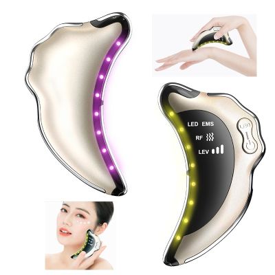 New Design Electric Guasha Board Face Lifting Firming Beauty Scraping Instrument Facial Scraping Massage Tool For Women Gua Sha