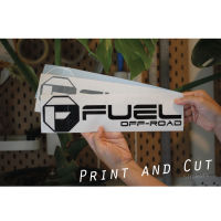 สติ๊กเกอร์แต่งรถ งานไดคัท ลาย Fuel มีหลายสี มีหลายขนาดให้เลือก