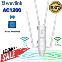 Wavlink AC1200 อุปกรณ์ขยายสัญญาณ ระยะ 100-1200 เมตร Wi-Fi สัญญาณกลางแจ้งรุ่น AC1200 outdoor Dual - band AP/Range Extender/Router PoE❗❗