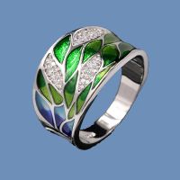 【YF】✒  925 Enamel Ladies Inlaid Wedding Fashion Jewelry for