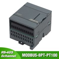 MODBUS-8PT-PT100กล่องโมดูลปรับอุณหภูมิ8ช่อง RS485 Modbus RTU ตัวส่งสัญญาณเซ็นเซอร์ฉนวนกันความร้อน2 3สายชิ้นส่วนวงจรไฟฟ้า RTD