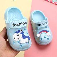 1-6 Years Girl Non-slip Sandals Cartoon Unicorn Soft Bottom Beach Shoes for Kids Girls