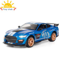 ToyClub 1:24จำลองรถ Gt500ของเล่นโมเดลรถยนต์สปอร์ตอัลลอยด์แบบดึงถอยหลังเครื่องประดับสำหรับของตกแต่งบ้าน