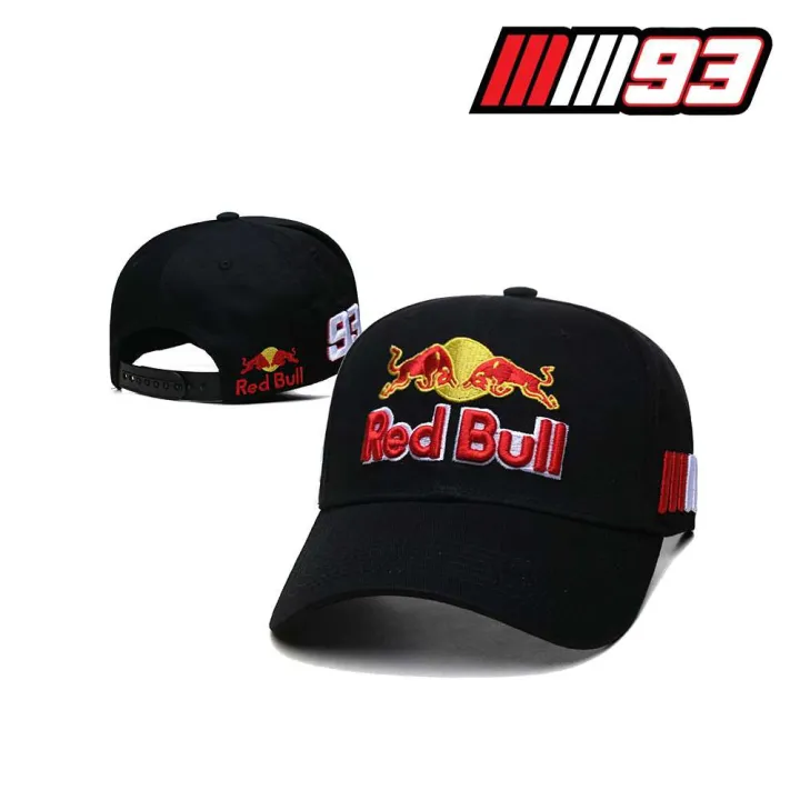 Motogp Repsol Honda Red Bull Racing Cap NO.93 Marc Marquez Curved Brim ...