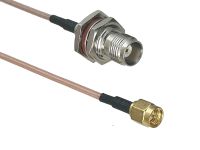 RG316 Cable TNC Female Jack Nut Bulkhead to SMA Male Plug Connector RF Coaxial Jumper Pigtail Straight 4inch 10M