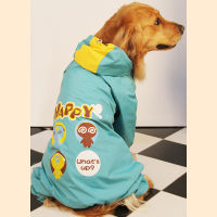 Miflame Cartoon Big Dogs Raincoat For Dogs Clothes Labrador Doberman Waterproof Dog Overalls For Dogs Jacket Coat Pet Outfits