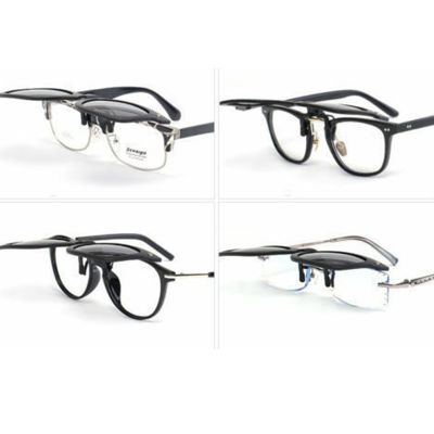 PEXELSOutdoor UV400 แว่นตาโพลาไรซ์แว่นตาแม่เหล็ก Flip-up เลนส์แว่นตากันแดด