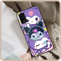 New Arrival Cute Phone Case For Wiko Power U20 drift sand Soft Case glisten phone stand holder protective TPU cartoon