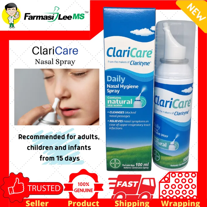 ClariCare Daily Nasal Hygiene Spray 100ml (Exp 06/2024) | Lazada