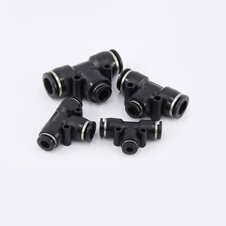 qdlj-black-1pc-peg-series-pneumatic-fitting-t-type-one-touch-push-in-quick-fittings