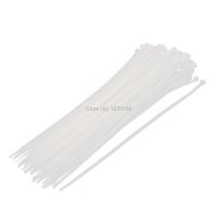 5mm x 300mm Nylon Self Locking Cable Zip Ties Fastener Beige 100pcs