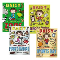 Original English Ghost Horse elf Daisy Trouble Series 4 volumes Daisy and the Trouble Trouble childhood humor story English version childrens English chapter book original book