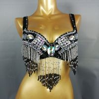 hot【DT】 New Womens Belly Costumes Dancing Bellydance Beaded BRA Size