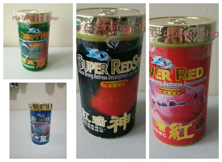 Ocean Free Fish food Humpy Head Ever Red Super red syn starry 100g
