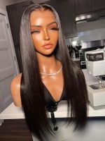 【jw】⊙☾┋ 13x4 13x6 Sheer Front Human Hair Wig PrePlucked Fully Enclosed Straight