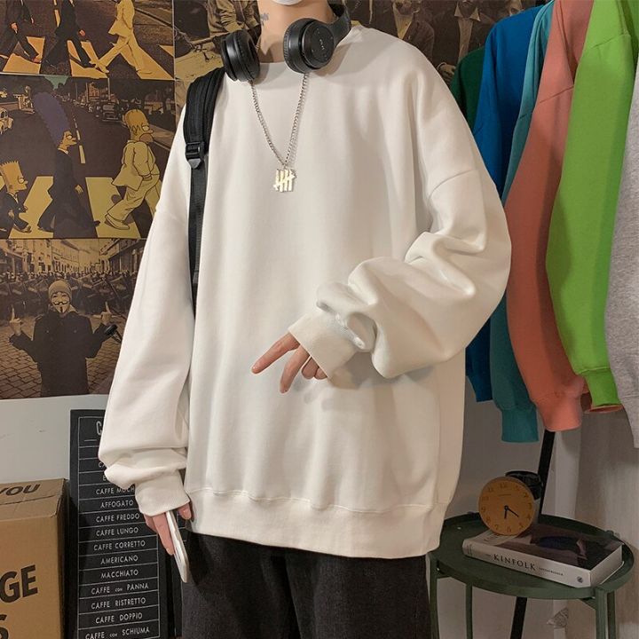 lappster-harajuku-เสื้อฮู้ด7สีพื้น2023ผู้ชายแฟชั่นเกาหลีสำหรับฤดูใบไม้ร่วงเสื้อผ้าแนวสตรีทญี่ปุ่นเสื้อกันหนาวขนาดใหญ่