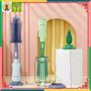 Bộ dụng cụ cọ rửa bình sữa 3in1 bằng chất liệu silicon dành cho bé.