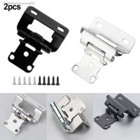 ▬❡❀ 2PCS Self Closing Cabinet Hinge Cupboard Multifunction Desk Cabinet Soft Close Overlay Flush Hinges For Furniture Doors Hardware