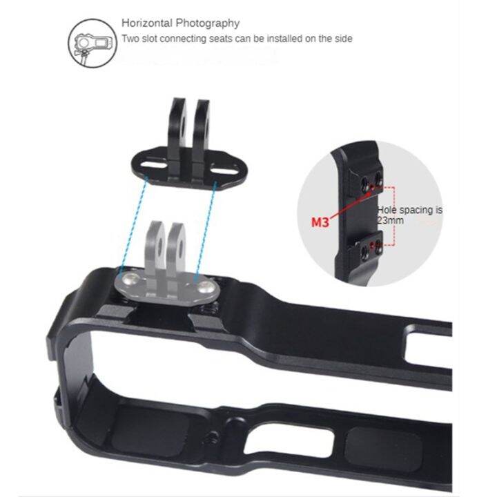 for-insta360-one-rs-1-inch-aluminum-alloy-cage-vertical-frame-multifunctional-anti-drop-and-collision-metal-frame