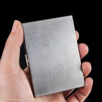 ☬❄ Metal Simple Fine Cigarette Case 13 Portable Men and Women 39;s Cigarette Case Moisture proof and Pressure resistant