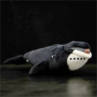 Bowhead ปลาวาฬความคมชัดสูงอะนิเมะน่ารัก Plushie หลังค่อมขวาปลาวาฬของเล่นตุ๊กตาเหมือนจริงจำลองสัตว์ตุ๊กตา Kawai 2023ใหม่