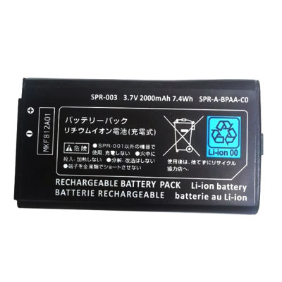 UNI SPR003 SPR-003แบตเตอรี่ลิเธียมไอออนแบบชาร์จไฟได้3.7V 1500mAh สำหรับ Nintendo 3DS LL 3DS XL 3DS II