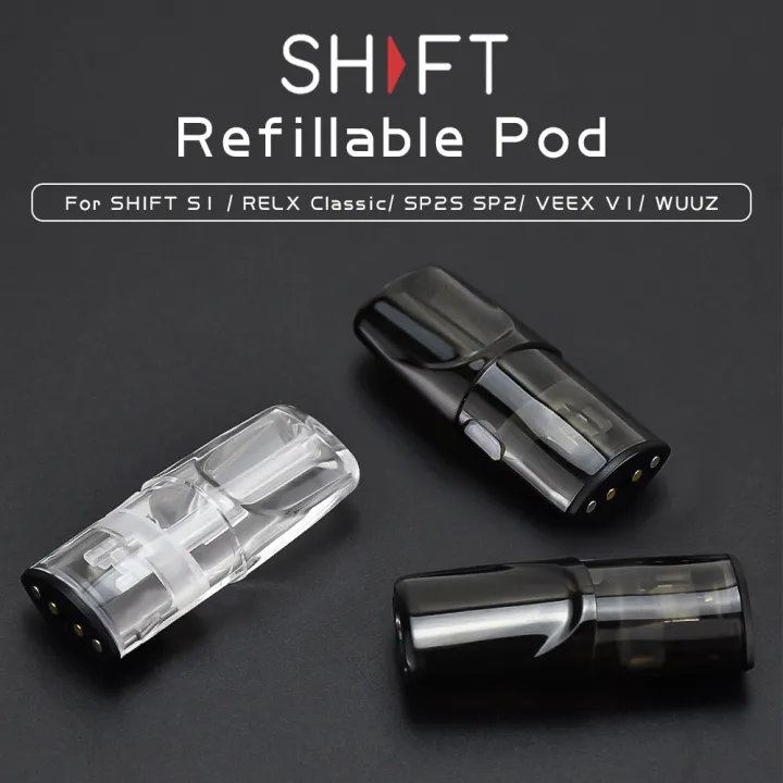 shift refillable pods for relx classic, SP2S, SP2, VEEX V1, WUUZ