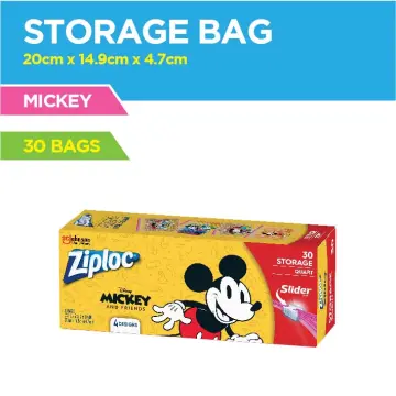 HOT SALE High Quality BEST SELLINGpeiping3498 163.com Ziploc Disney Mickey  Sandwich Bags 66's (16.5cm x 14.9cm)