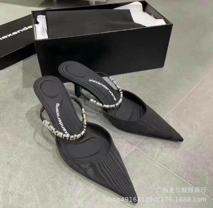 original-label-pointed-half-slippers-water-diamonds-metal-letters-high-heeled-slippers-female