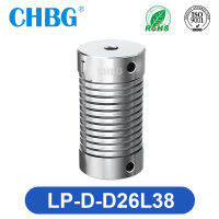 CHBG LP D D26L38 Spring Coupling Encoder การเชื่อมต่อสกรู Stepping Servo Motor แรงบิดสูงอลูมิเนียมยืดหยุ่น Coupling