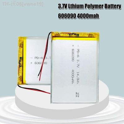 3.7v 4000mAh 606090 Rechargeable Lipo Battery For GPS MP4 Camera Power Bank Tablet Electric Toys PAD DVD Lithium Polymer Battery [ Hot sell ] vwne19