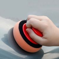 Car Wash Wax Polish Pad Polishing Pad Sponge Car Cleaning Cloth Microfiber Applicator Pads for Car Polisher 5Pcs/Set