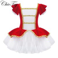 ◕ Kids Girls Dancer Ballet Dance Dress Gymnastic Leotard Tutu Dress for Stage Performance Clothes Christmas Gift Costumes Dress