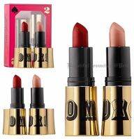 ลิปสติก BUXOM 2 OF A KIND FULL-BODIED LIPSTICK DUO ลิปคู่ดูโอ้ 2 สีในเซ็ต สีนู้ด+สีแดง เซ็กซี่สุดๆ เครื่องสำอาง ของแท้