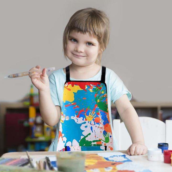 childrens-art-apron-waterproof-artist-painting-aprons-children-art-smocks-with-pocket-and-sleeves-for-age-3-11-kitchen-chef-aprons-for-cooking-baking-painting-well-made