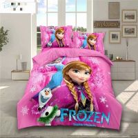 Children Frozen Bedding Set BoysGirlsAdult Twin Full Size Comforter Cover Sets Bed Sheet Pillowcase for Bedroom Decor