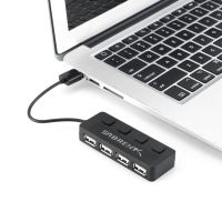 【HOT SALE】 Rehmans store. USB Hub Multi USB Splitter 4พอร์ต USB 2.0พร้อมไฟชาร์จสำหรับ Macbook Pro PC Hub USB 3 0