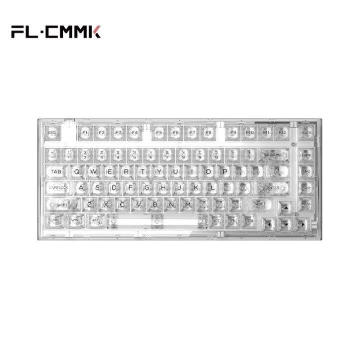 FL ESPORTS Q75 Three-Mode Mechanical Keyboard 82-Key Hot-Swappable RGB ...