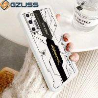 GZUSS untuk S20FE Samsung Galaxy S20lite S20แฟน Edisi Efon Kes Cyberpunk Cecair Silikon Lembut Perlindungan Lurus Edge Chic