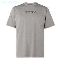 ☫โอซี▫Arcteryx ชุดสำหรับทั้งหญิงและชายแขนสั้นพิมพ์ตัวอักษร,นกใส่กลางแจ้ง23ปีชุดเสื้อยืดลาย Joker ใหม่พร้อมแขนสั้น