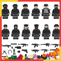 50PCS เลโก้ SWAT กองทัพทหาร WW2 Minifigures ของเล่นชุดอาคารของเล่นเลโก้บล็อกตัวต่อหน่วย SWAT ตำรวจเมืองพลพรรค DIY รูปทหารทหารอาคารอิฐของเล่นสำหรับเด็กของเล่นสำหรับชายหญิงเข้ากันได้กับทุกยี่ห้อ