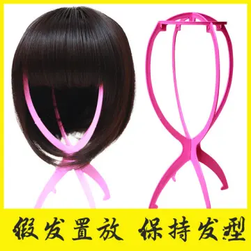 Portable Plastic Wig Stand Collapsible Wig Holder Durable Wig