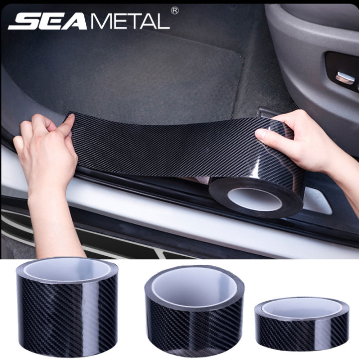 3M 5D Car Door Protector Carbon Fiber Strip Sill Scuff Cover Sticker  Antiscratch