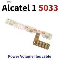 Novaphopat สำหรับ Alcatel 1 5033 Ot5033 5033a 5033j 5033x 5033d 5033T สายเคเบิลงอได้คอนเนคเตอร์สวิตช์ปรับเสียงปุ่มเปิดปิด