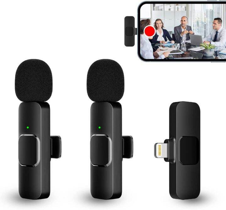 Professional Wireless Lavalier Microphone For Recording And Livestream