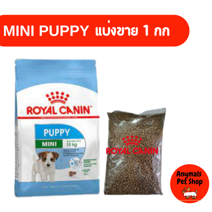 Royal canin Mini Puppy แบ่งขาย 1กก สำหรับลูกสุนัข พันธ์ุเล็ก อาหารเม็ด สำหรับลูกสุนัข พันธุ์เล็ก อายุ 2 - 10 เดือน
