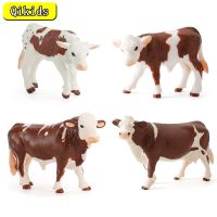 Jardim Zoológico Fazenda Diversão Brinquedos Modelo Para Crianças Bebaçvaca Figura De Ão Simulado Animal Estatueta Plástico Modelos Brinquedos Edos Edos